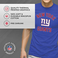 Team Fan Apparel NFL Adult Gameday T-Shirt - Cotton Blend - Tagless - Semi-Fitted - Unleash Your Team Spirit During Game Day (New York Giants - Blue, Adult Medium)