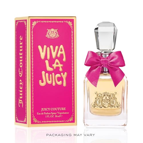 Juicy Couture, Viva La Juicy Eau De Parfum, Women's Perfume with Notes of Mandarin, Gardenia & Caramel, Fruity & Sweet Perfume for Women, EDP Spray, 1 Fl Oz