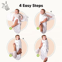 KeaBabies 3-Pack Organic Baby Swaddle Sleep Sacks - Newborn Swaddle Sack, Ergonomic Baby Swaddles 0-3 Months, Swaddles for Newborns, Baby Sleep Sack,Baby Swaddle Blanket Wrap,Baby Essentials (Nordic)