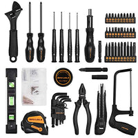 DEKOPRO 218-Piece General Household Hand Tool kit, Professional Auto Repair Tool Set for Homeowner, General Household Hand Tool Set with Plier, Screwdriver Set, Socket Set, with Portable Storage Case