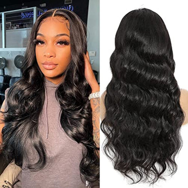 Body Wave Lace Front Wigs Human Hair - Hd Lace Front Wigs Human Hair, 13x4 Lace Front Wigs Human Hair Pre for Women Plucked Brazilian Virgin Transparent Frontal Wigs With Baby Hair 180% Density