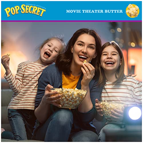 Pop Secret Microwave Popcorn, Movie Theater Butter Flavor, 3 Oz Sharing Bags, 30 Ct