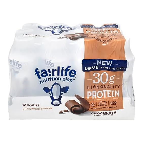 Fairlife Nutrition Plan High Protein Chocolate 30g Shake,Gelatin Free,11.5fl.oz,(12 Pack) - PACK OF 1