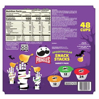 Pringle Halloween Snack Stacks Variety Pack - included Original, Sour Cream n Onion, and Cheddar Cheese - (48 pk, 2 Pack) in our Grocerama Box