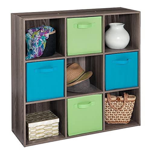 ClosetMaid 4167 Cubeicals Organizer, 9-Cube, Natural Gray