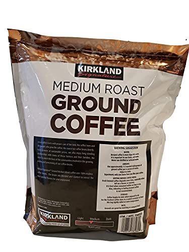 KIRKLAND SIGNATURE Medium Roast Coffee, 2.5 Lb, Brown, 40 Ounce (Pack of 36) (00-X9G9IG-62)