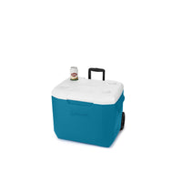 Coleman 60qt Ocean Blue Wheeled Portable Cooler with Insulated Hard Cooling, Heavy-Duty Wheels & Handle, Great for Camping, Tailgating, Beach, Picnic, Groceries, Boating & More