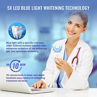 Whitebite Pro Teeth Whitening Kit for Sensitive Teeth with LED Light, 35% Carbamide Peroxide, (4) 3ml Gel Syringes, (2) Remineralization Gel and Mouth Tray