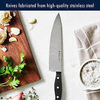 HENCKELS Premium Quality 15-Piece Knife Set with Block, Razor-Sharp, German Engineered Knife Informed by over 100 Years of Masterful Knife Making, Lightweight and Strong, Dishwasher Safe