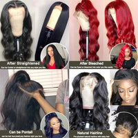 13x4 Lace Front Wigs Human Hair-Body Wave Lace Front Wigs Human Hair-10A Grade 150% Density Human Hair Lace Front Wigs Pre Plucked Frontal wigs human hair For Black Women With Babyhair (22inch)