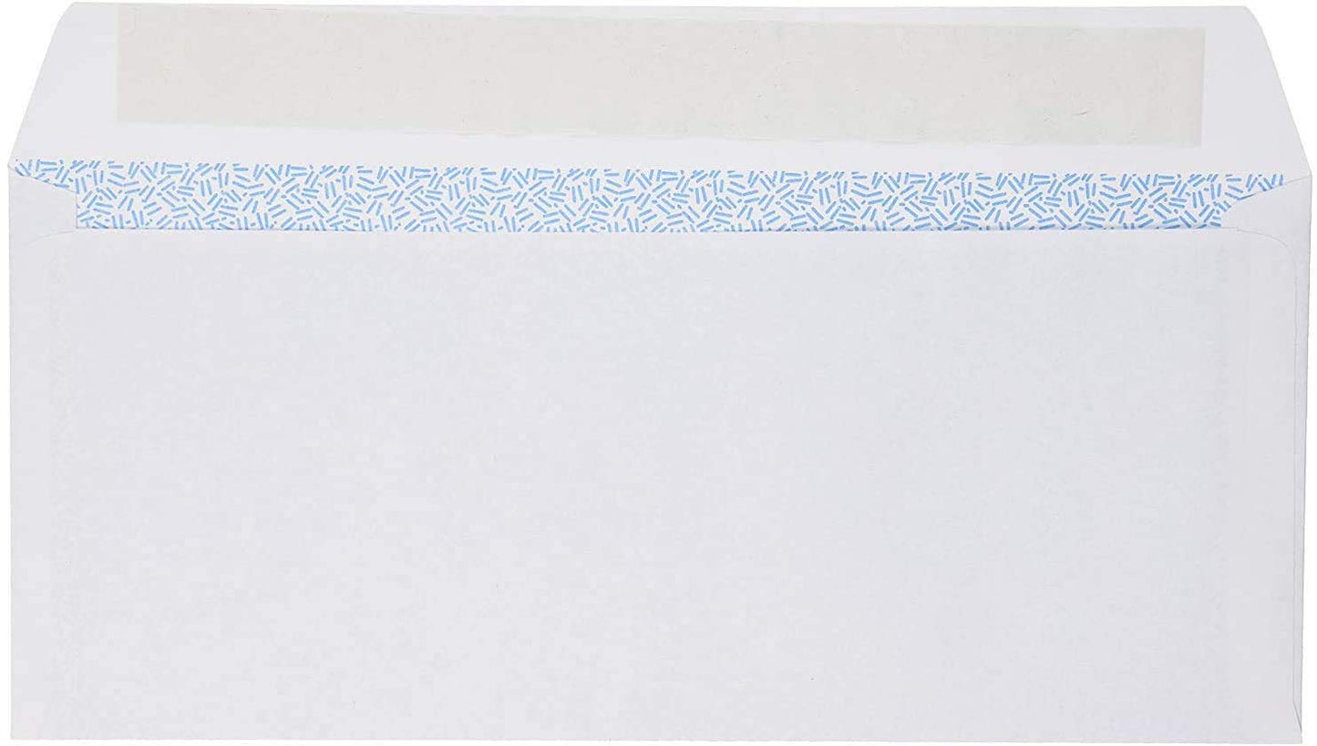 Mead #10 Envelopes, Security Printed Lining for Privacy, Press-It Seal-It Self Adhesive Closure, All-Purpose 20-lb Paper, 4-1/8" x 9-1/2", White, 45 per Box (75026)