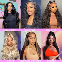 TTSMINS Straight Lace Front Wigs Human Hair 13x6 Lace Frontal Wigs for Women 180 Density HD Glueless Lace Front Wigs Human Hair Pre Plucked with Baby Hair Natural Black Color 20 Inch