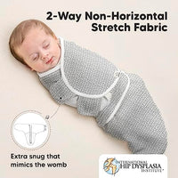 KeaBabies 3-Pack Organic Baby Swaddle Sleep Sacks - Newborn Swaddle Sack, Ergonomic Baby Swaddles 0-3 Months, Swaddles for Newborns, Baby Sleep Sack,Baby Swaddle Blanket Wrap,Baby Essentials (Nordic)