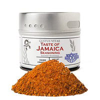 Taste of Jamaica Jerk Seasoning & Spice Blend - Authentic Artisanal Gourmet Blend - Non GMO - Crafted In Small Batches - All Natural - Magnetic Tin - Hand Packed - 1.5 Ounce