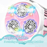 VERSDITAS Automatic Gatling Bubble Gun,That Produces Thousands of Bubbles per Minute, Suitable for Children and Adults and Perfect for Indoor and Outdoor Birthday Parties for Girl Boy