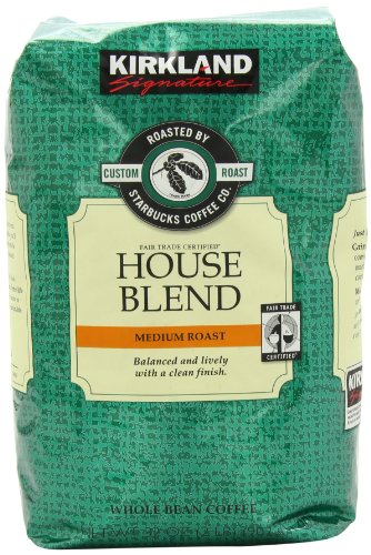 Signature's Kirkland Starbucks Bean Coffee, Medium Roast House Blend, 32 Ounce