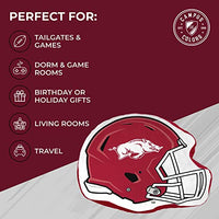 Northwest NCAA Helmet Super Soft Football Pillow - 16" - Decorative Pillows for Sofa or Bedroom - Perfect for Game Day (Arkansas Razorbacks - Red)