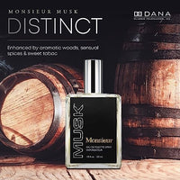 Dana Monsieur Musk EDT Spray Mens Fragrances 4 Oz