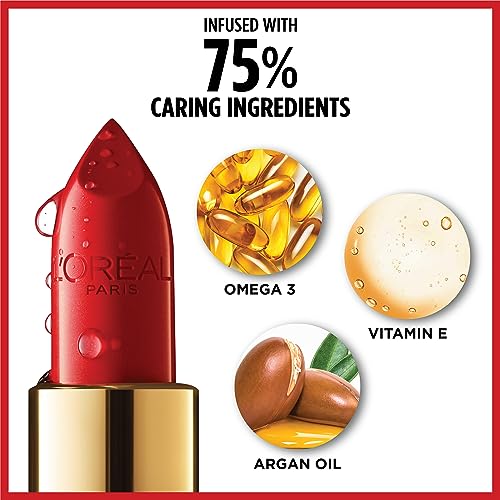 L’Oréal Paris Colour Riche Original Creamy, Hydrating Satin Lipstick with Argan Oil and Vitamin E, Fairest Nude , 1 Count