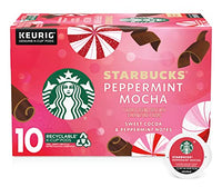 Starbucks Flavored K-Cup Coffee Pods (Peppermint Mocha, 10 Count (Pack of 2)