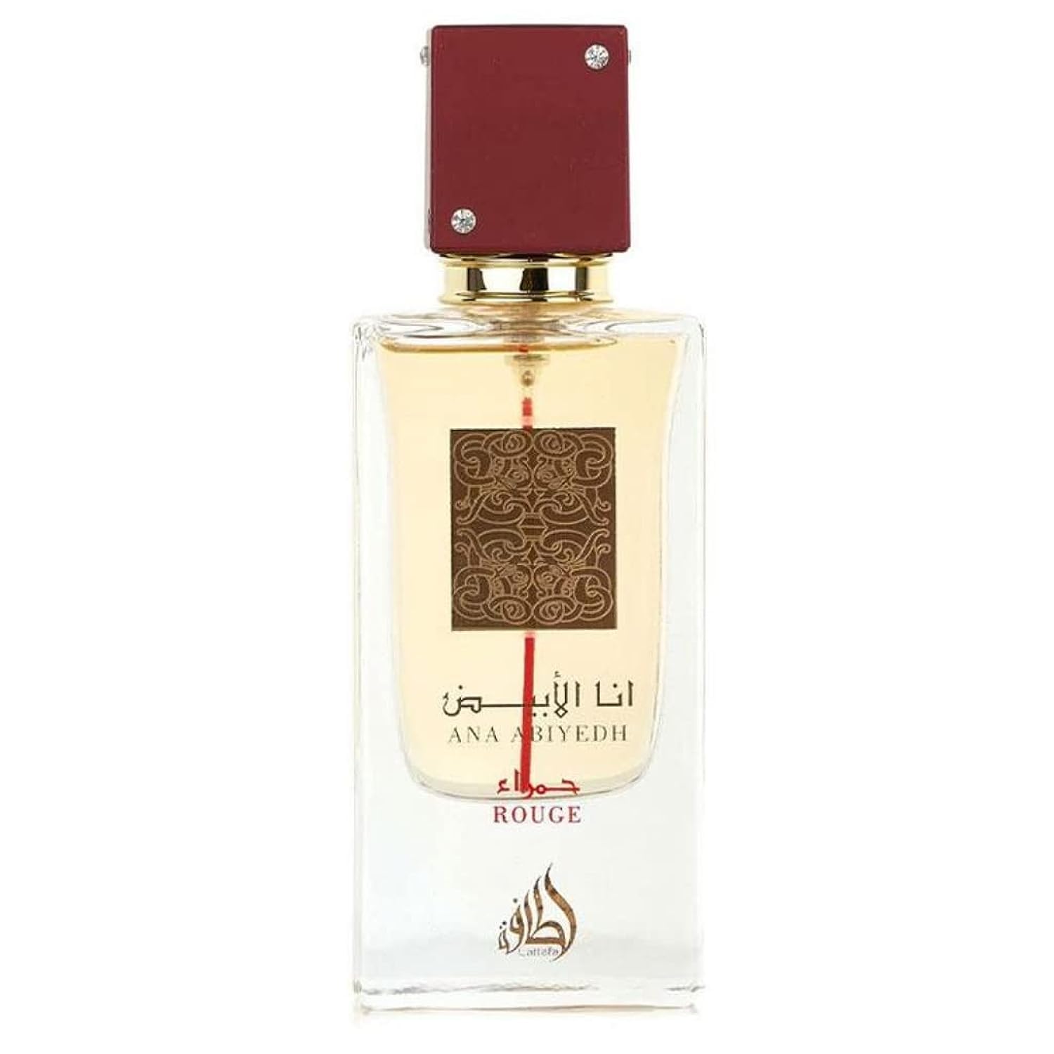 Lattafa Perfumes Ana Abiyedh Rouge for Unisex Eau de Parfum Spray, 2.0 Ounce / 60 ml