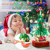 CAKKA Christmas Tree Building Toy Sets, 2023 DIY Building Blocks Music Box with Light, Xmas Holiday Construction Toy Gift for 8+ Boys Girls (486PCS)