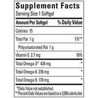 Nature Made Triple Omega 3 6 9, Fish Oil as Ethyl Esters and Plant-Based Oils, Healthy Heart Support, 150 Softgels, 50 Day Supply