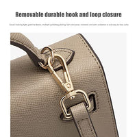 Womens Mini Leather Satchel Bags 9 * 2.5 * 5.5in Shoulder Purses Top Handle Handbags Ladies Designer Purses (Grey)