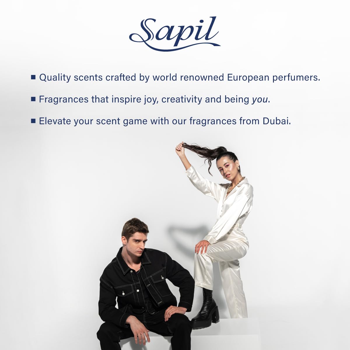 Sapil Perfumes “Bound for Men” Long-lasting, enticing scent for every day from Dubai Oriental Spicy scent EDT spray fragrance 3.4 Oz (100 ml)