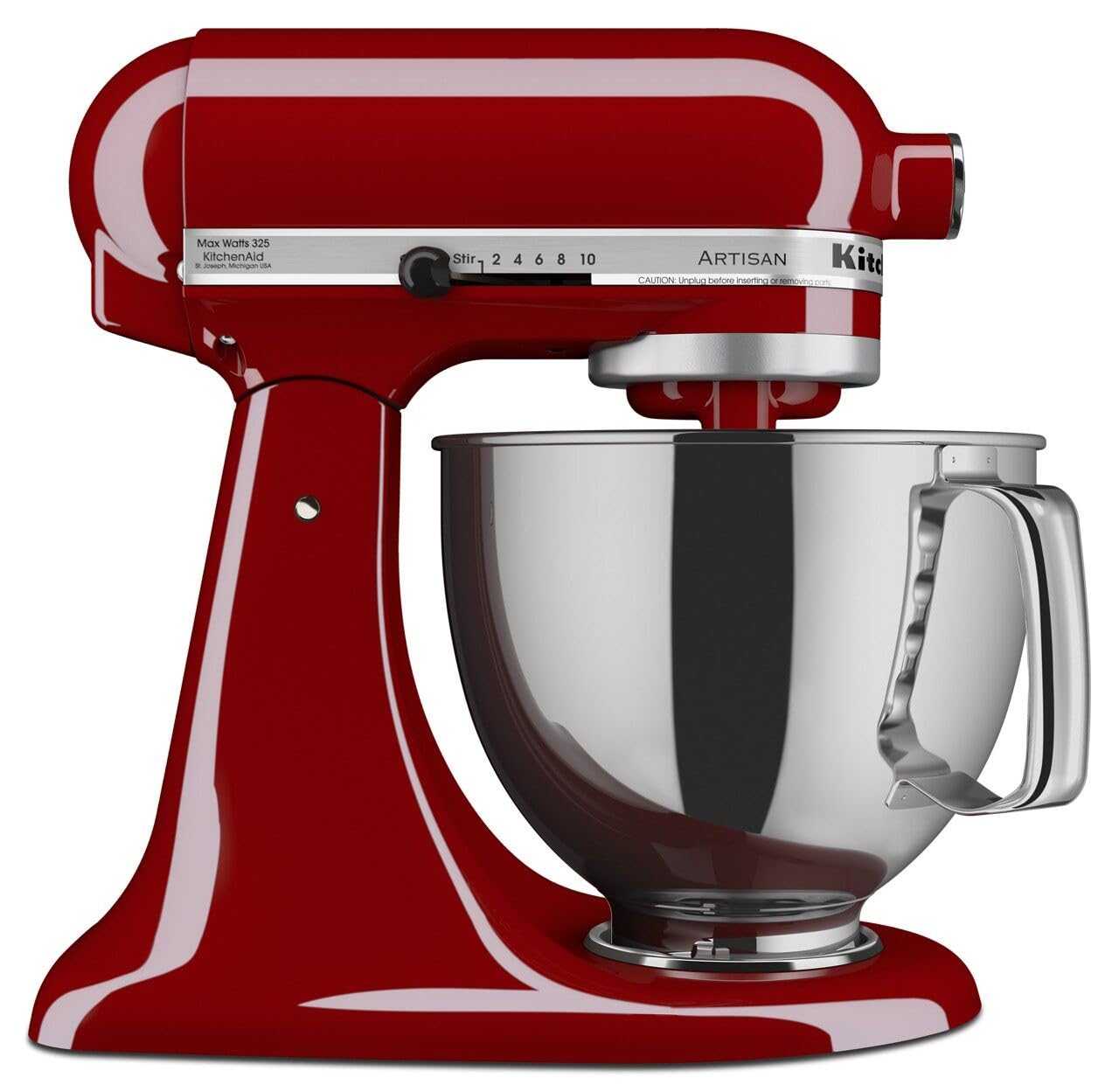 KitchenAid KSM150PSER Artisan Tilt-Head Stand Mixer with Pouring Shield, 5-Quart, Empire Red