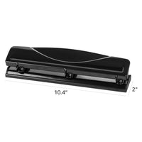 Amazon Basics 3 Hole Punch, 10 Sheet Capacity, Black