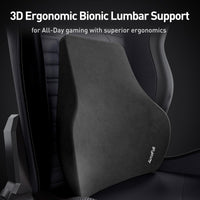 AutoFull C3 Gaming Chair Office Chair PC Chair with Ergonomics Lumbar Support, Racing Style PU Leather High Back Adjustable Swivel Task Chair with Footrest (Black)