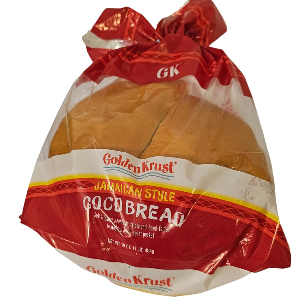 Jamaican Style Coco Bread, 4-Pack