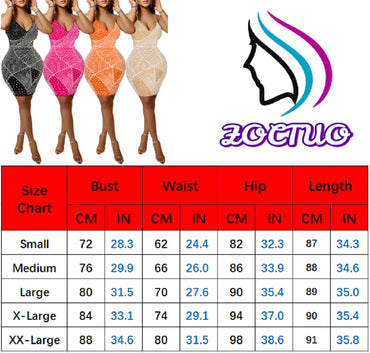 Zoctuo Women's Sexy Deep V Neck Rhinestone Spaghetti Straps Bodycon Mini Dress Party Club Night Outfit(5748,Rose Red,M)