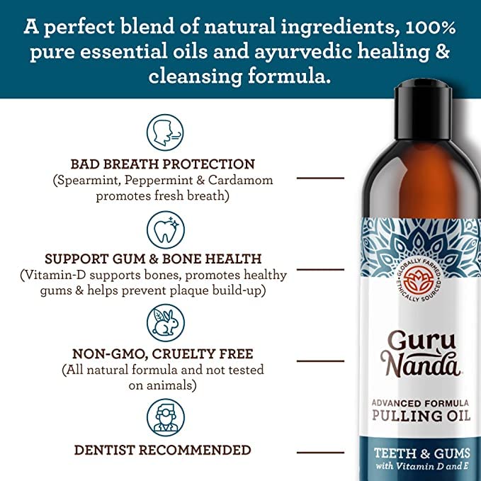 GuruNanda Concentrated Mouthwash, Helps with Bad Breath, Promotes