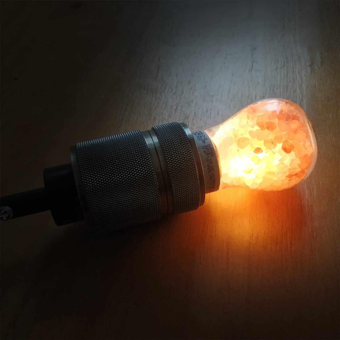 Himalayan Glow H1651B Natural Salt Bulb, Night Light, Amber Orange, 7 Watts