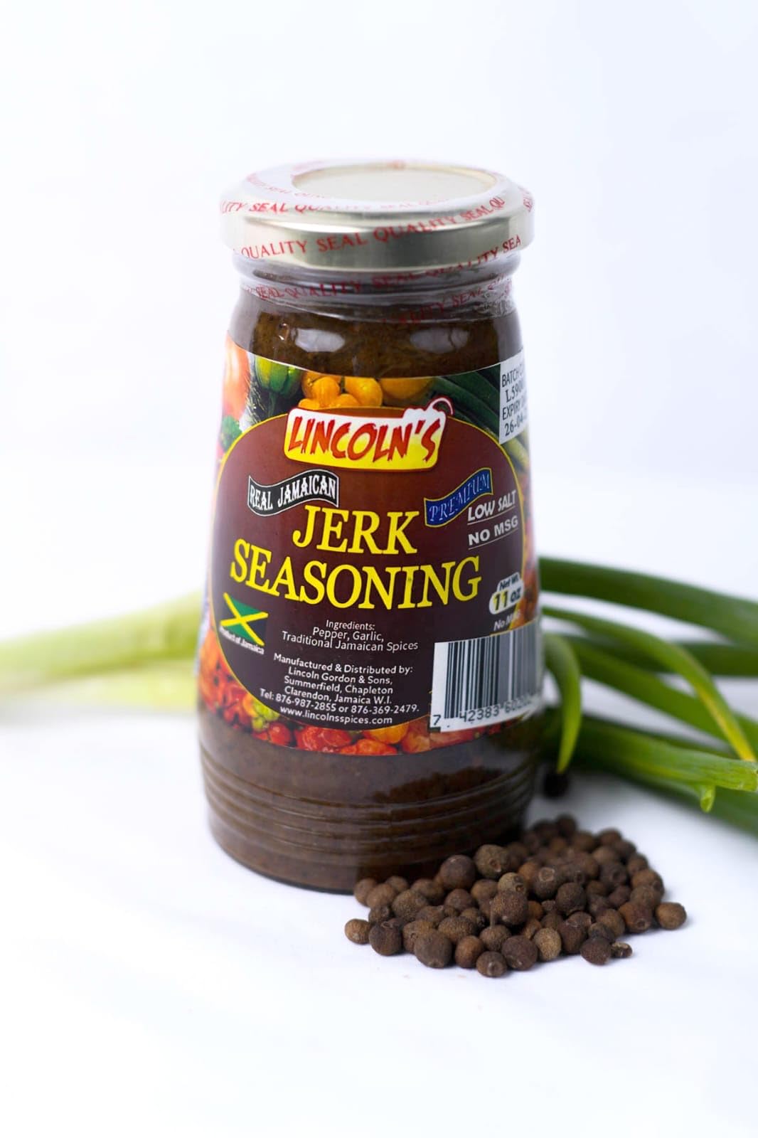 Lincoln’s Real Jamaican Jerk Seasoning (Wet), 11 OZ., No Additives, Non-GMO, No MSG, No Preservatoves, No Fillers, Gluten Free, All Ingredients are 100% Grown (Original)