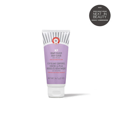 First Aid Beauty KP Bump Eraser Body Scrub Exfoliant for Keratosis Pilaris with 10% AHA 2 oz.