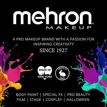 Mehron Makeup Paradise Makeup AQ Pro Size | Stage & Screen, Face & Body Painting, Special FX, Beauty, Cosplay, and Halloween | Water Activated Face Paint & Body Paint 1.4 oz (40 g) (Light Blue)