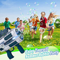 VERSDITAS Automatic Gatling Bubble Gun,That Produces Thousands of Bubbles per Minute, Suitable for Children and Adults and Perfect for Indoor and Outdoor Birthday Parties for Girl Boy