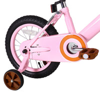 JOYSTAR Girls Bike, Retro 14 Inch Kids Bikes with Training Wheels & Basket, Vintage Kids Bicycle for Toddler of 3-5 Years Old Girls & Boys, Pink