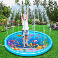 Kid Splash Sprinkler pad, Sprinkler for Kids, and Wading Pool for Learning – Children’s Sprinkler Pool, Inflatable Water Toys,Outdoor Swimming Pool for Kids(67 inch)