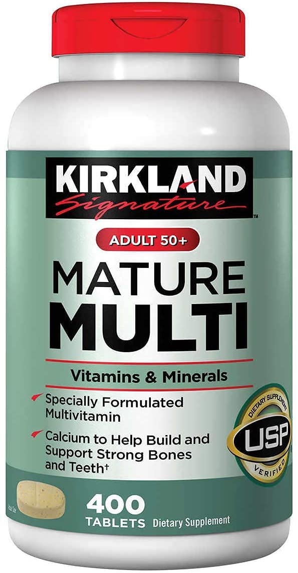 Kirkland Signature – Mature Multi Adult 50+ 400 Tablets + Daily Multi 500 Tablets (Bundle 2 Units Total)