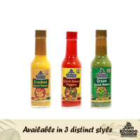 Jam KooKoo Scotch Bonnet Pepper Hot Sauce, 5 floz / 150 ml, Real Jamaican Premium Quality Hot Sauce, Gluten Free, NON-GMO (Yellow)