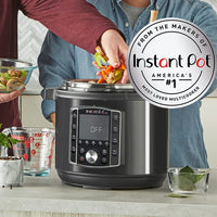 Instant Pot Pro 10-in-1 Pressure Cooker, Slow Cooker, Rice/Grain Cooker, Steamer, Sauté, Sous Vide, Yogurt Maker, Sterilizer, and Warmer, Includes App With Over 800 Recipes, Black, 6 Quart