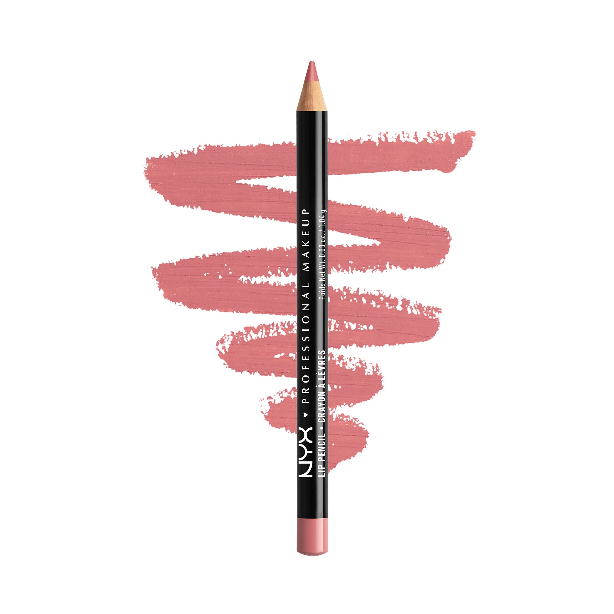 NYX PROFESSIONAL MAKEUP Slim Lip Pencil, Long-Lasting Creamy Lip Liner - Rose