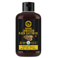 Holy Natural - The Wonder of World Jamaican Black Castor Oil 10.15 Fl Oz I Cold Pressed, Traditional Handmade with Typical and Traditional roasted castor beans smell (No Additive, No preservative)