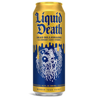 Liquid Death Iced Black Tea/Lemonade, Dead Billionaire (aka Armless Palmer) 19.2oz King Size Cans (8-Pack)