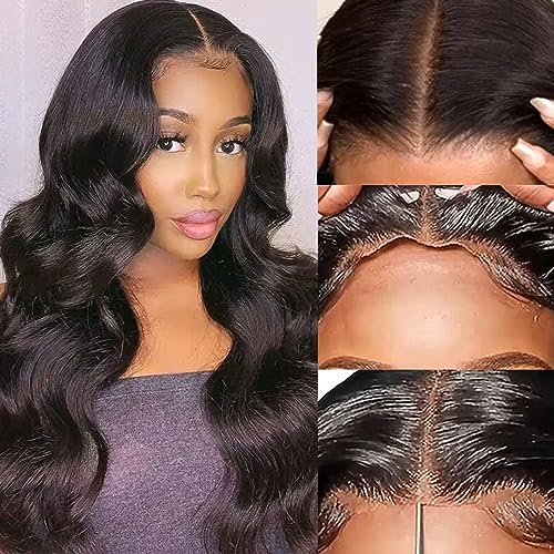 Wear and Go Glueless Lace Closure Wig for Beginners - 5x5 HD Lace, 180% Density Body Wave, Pre-Plucked and Pre-Cut - 26 Inch