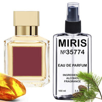 MIRIS No.35774 | Impression of Baccarat Rouge 540 | Unisex For Women and Men Eau de Parfum | 3.4 Fl Oz / 100 ml